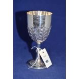 An Edward VII silver trophy cup