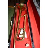 A Westminster trombone by Besson in hard case.