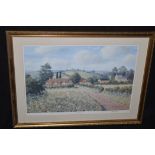 Framed print signed John Kerr