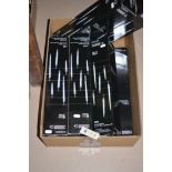 Eight boxes of Christmas 'Ilumineo' icicle lights.