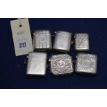 Silver vesta cases