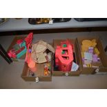 Barbie doll and accessories in four boxes