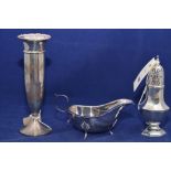 A George VI silver sugar caster