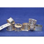 Silver napkin rings