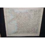 An Ordnance Survey map of North Wales Wales,