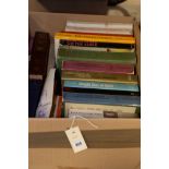 A box of hardback books to include Shakespeare on the stage