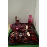 Cranberry glassware