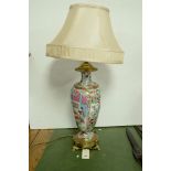 Famillle rose lamp