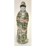 Japanese Arita figure of Kwannon, late 19th Century,