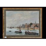 T*** Waits - "Return of the fishing fleet, Kings Lynn", signed,