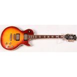 An Antoria Les Paul Custom style electric guitar