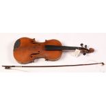 A 1970 continental violin with two piece...