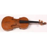 An English violin by J Brown Huddersfield with...