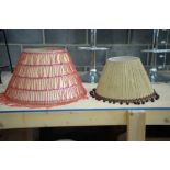 A large modern standard lamp shade,