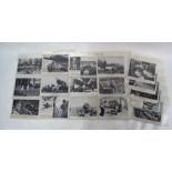 A collection of seventeen WW2 German propaganda press photographs, dated 1943,