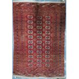 An antique Turkmen rug, late 19th/20th century,