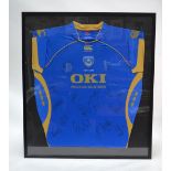 Portsmouth FC: a signed 110th Anniversary commemorative shirt (2008/09),