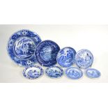 The Coysh Collection - A small collection of 19th century blue transfer printed child's tea wares,