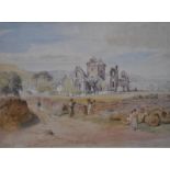 Thomas Miles Richardson Jnr RWS RSA (1813-91) - 'Sweetheart Abbey, Dumfries', watercolour,