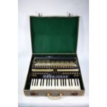 A Hohner Atlantic III piano accordion with 120 bass with nine registers,