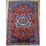 Vintage Persian Bakhtari rug,