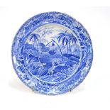 The Coysh Collection - A 19th century blue transfer printed Copeland Late Spode Indian Sporting