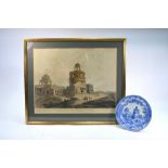 The Coysh Collection - A Rogers 19th century blue transfer printed plate decorated with the