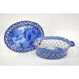 The Coysh Collection - A 19th century Thomas & John Carey pearlware blue transfer printed fruit