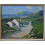 William H Burns (1924-95) - 'Killybegs, County Donegal', Ireland, oil on board,
