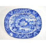 The Coysh Collection - John & Richard Riley Semi China 19th century blue transfer printed oval