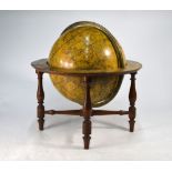 A George III Cary's New Celestial Table Globe with printed paper gores and calibrated brass