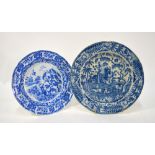 The Coysh Collection - A 19th century Andrew Stevenson pearlware blue transfer printed plate