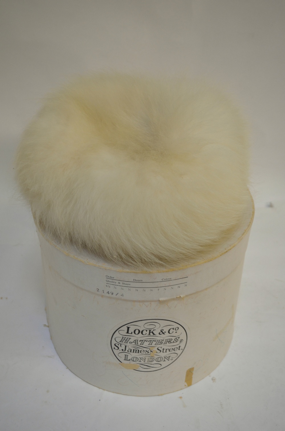 A lady's white fox fur hat, to/w a Lock & Co. - Image 2 of 8