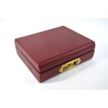 A Victorian puce morocco leather-bound correspondence box,