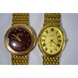 Two ladies' gilt metal Must de Cartier wristwatches with quartz movements Condition
