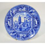 The Coysh Collection - John & William Ridgway pearlware blue transfer printed plate decorated with