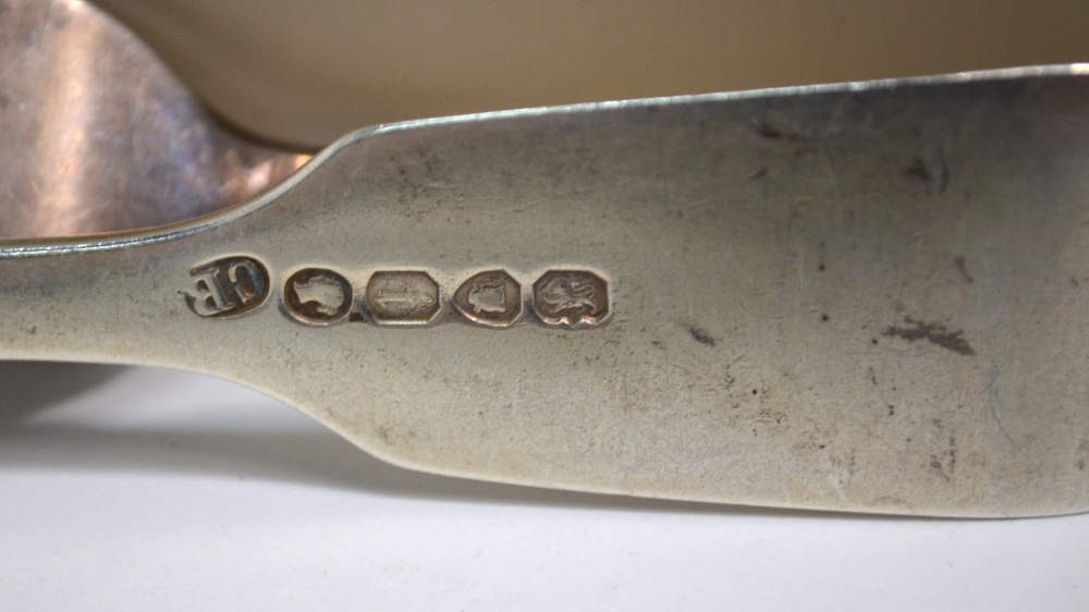 A pair of Victorian silver fiddle pattern table forks and a pair of matching dessert forks, - Image 3 of 4