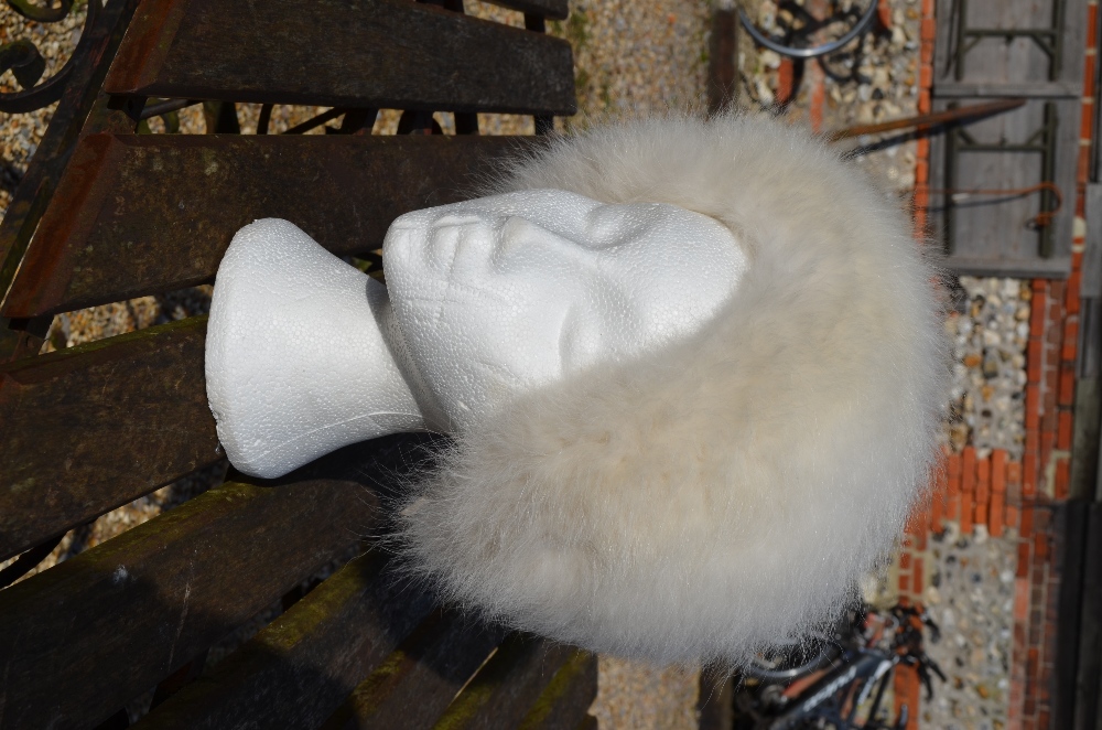 A lady's white fox fur hat, to/w a Lock & Co. - Image 6 of 8