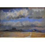 Brian Knowler - 'Chalk landscape I', oil on board, signed lower right, 42 x 63 cm,