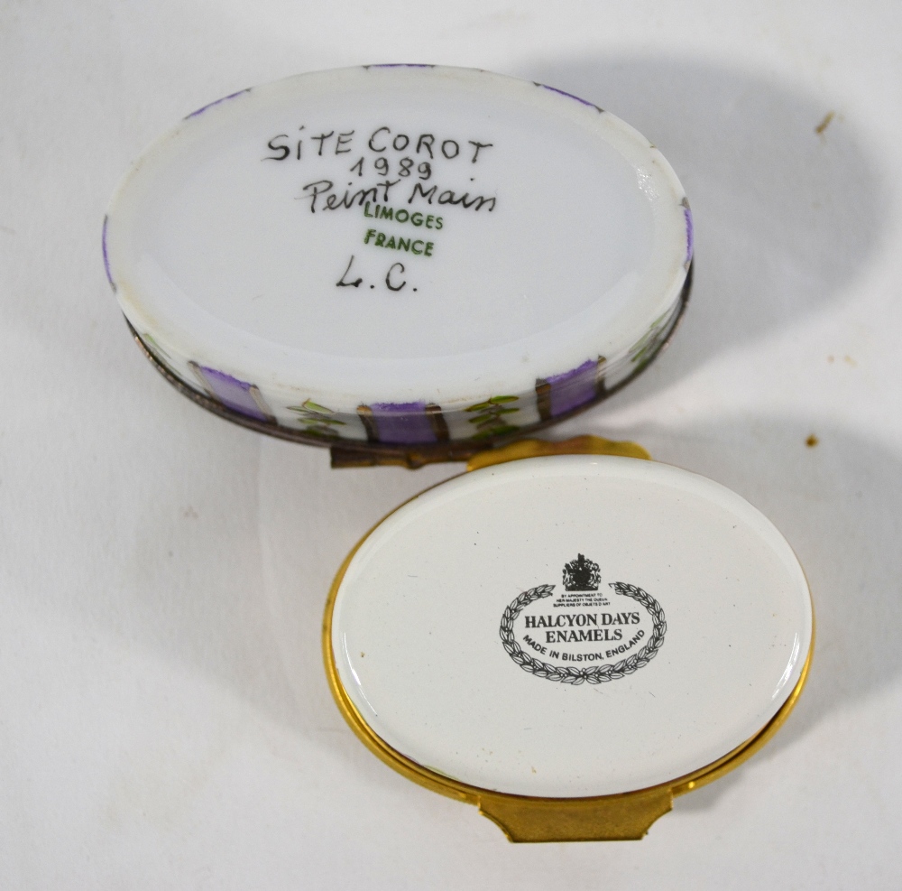 A Bilston & Battersea enamel box - National Trust 1982 and a 1980 Halcyon Days box - both boxed, - Image 7 of 11