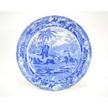 The Coysh Collection - A 19th century blue transfer printed Spode Indian Sporting Series plate -