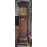 A George III oak longcase clock,