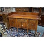 A Victorian mahogany sideboard,