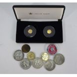 A cased pair of Jubilee Mint 2015 9ct gold crowns,