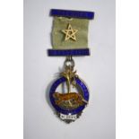 Masonic - A silver gilt and enamel medal, Victoria Nyanza Lodge, Founder Uganda 1910, no 3492,