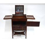 A George III mahogany gentleman's dressing table,