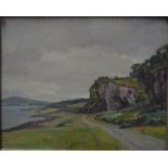 Hughes-Stanton - A rugged coastal scene, oil on canvas, signed lower left, 40 x 49.