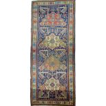 A good fine Akstafa Shirvan runner, East Caucasus, late 19th century,