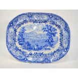 The Coysh Collection - a 19th century Charles Harvey & Sons blue transfer printed meat plate