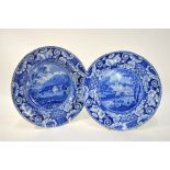 The Coysh Collection - Two John & Richard Riley pearlware blue transfer printed wares from the